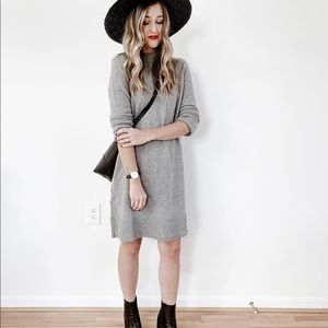 Brass Clothing Sweater Dress gray